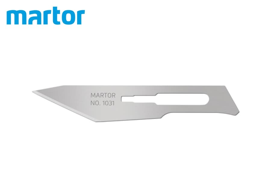 Скальпельное лезвие Martor № 1031 (упак. 10 шт) сталь