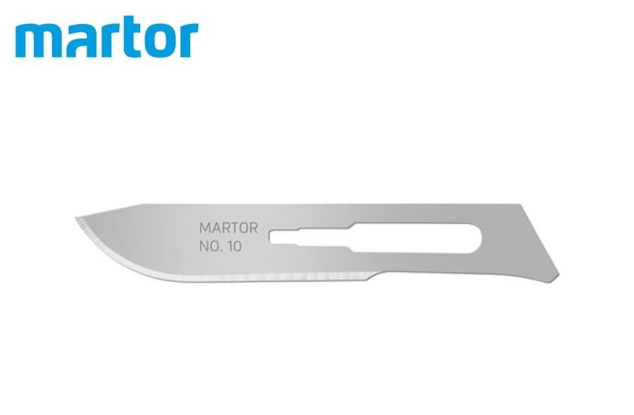 Скальпельное лезвие Martor № 10 (упак.10 шт) сталь 10.50