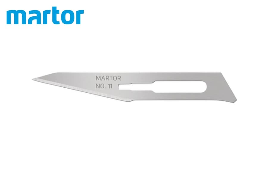 Скальпельное лезвие Martor № 11 (упак.10 шт) сталь