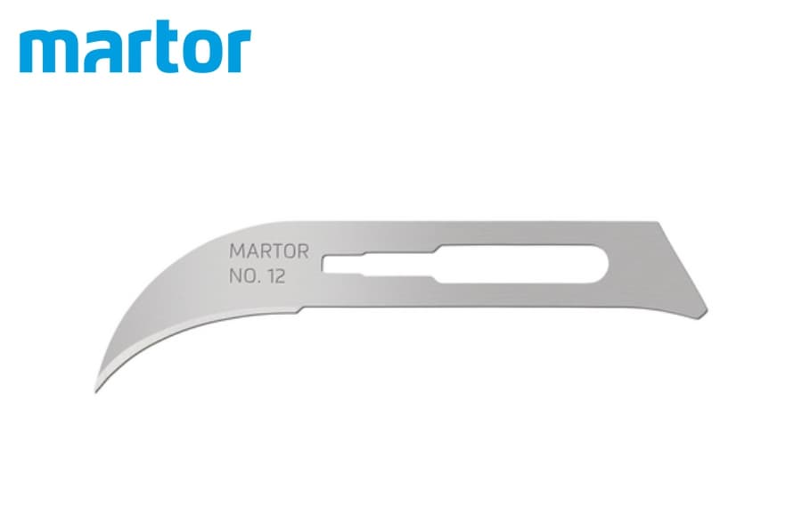 Скальпельное лезвие Martor № 12 (упак. 10 шт) сталь