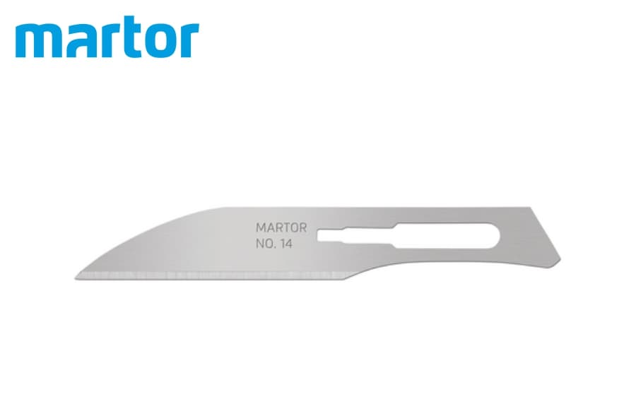 Скальпельное лезвие Martor № 14 (упак. 10 шт) сталь