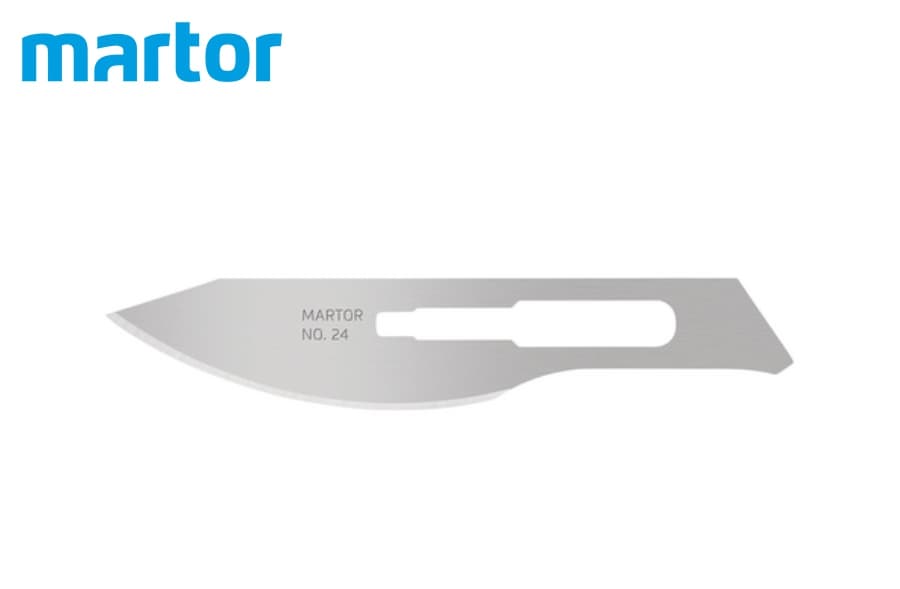 Скальпельное лезвие Martor № 24 (упак. 10 шт) сталь 24.50