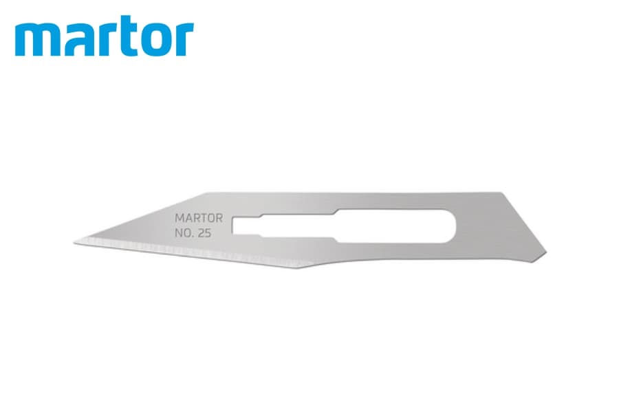 Скальпельное лезвие Martor № 25 (упак. 10 шт) сталь 25.50