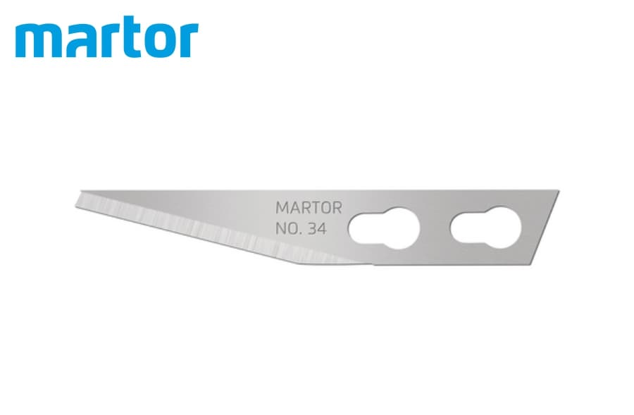 Лезвие для графических работ Martor № 34 (упак. 10 шт) сталь 34.50