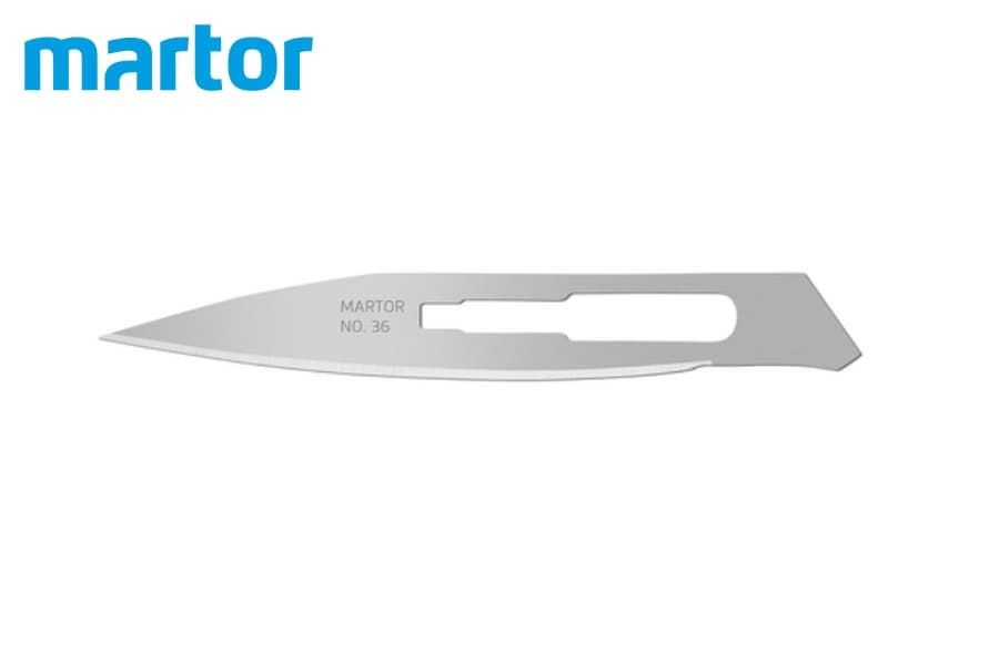 Скальпельное лезвие Martor № 36 (упак.10 шт) сталь 36.50