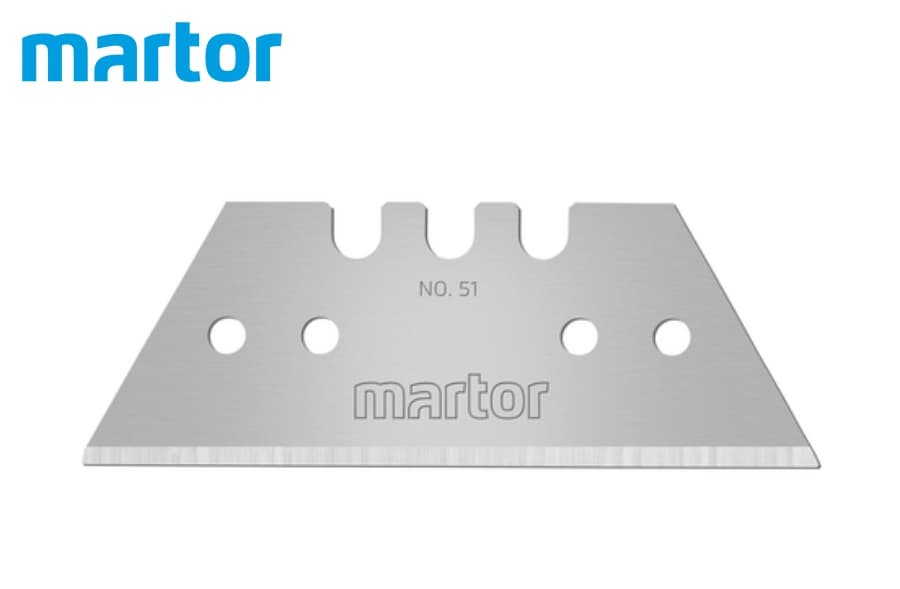 Трапециевидное лезвие Martor № 51 (упак.10 шт) сталь