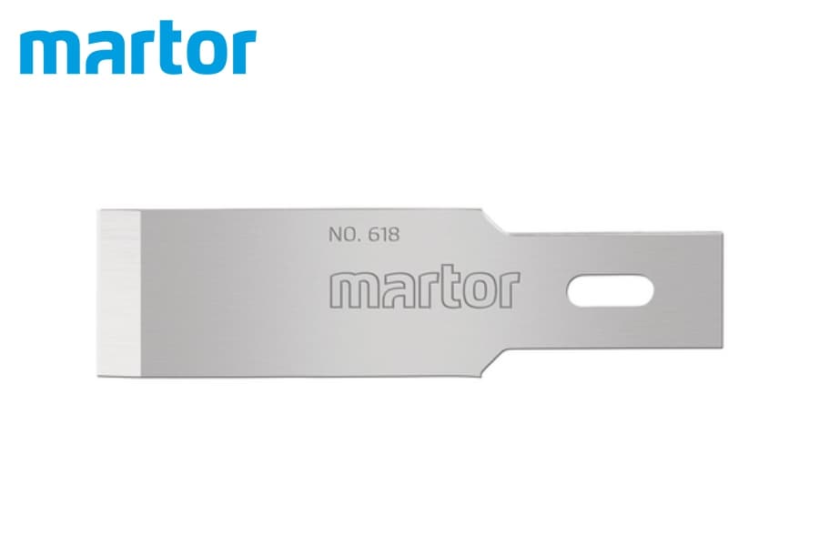 Лезвие в форме зубила Martor № 618 (упак. 10 шт) сталь 618.50