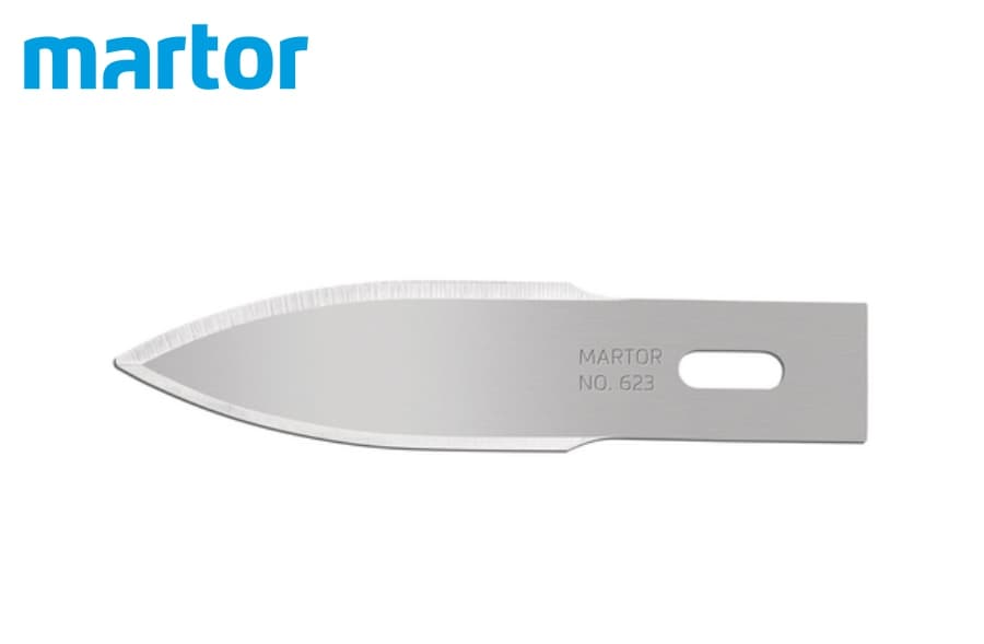Выпуклое лезвие Martor № 623 (упак. 10 шт) сталь 623.50
