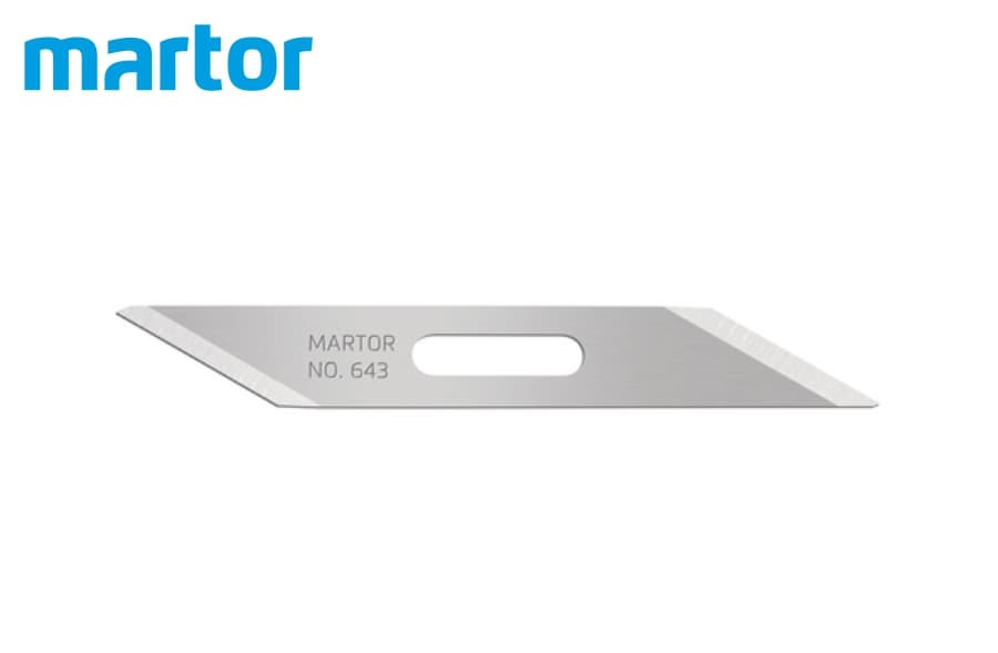 Малое специальное лезвие Martor № 643 (упак. 10 шт) сталь 643.50