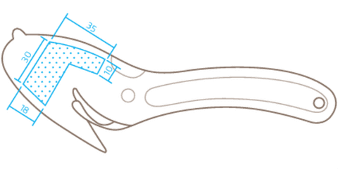 Безопасный нож Martor SECUMAX EASYSAFE промышленное лезвие № 45 6,6 мм 121001.02