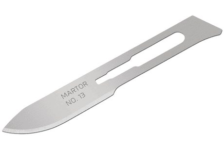 Скальпельное лезвие Martor № 13 (упак. 10 шт) сталь 13.50