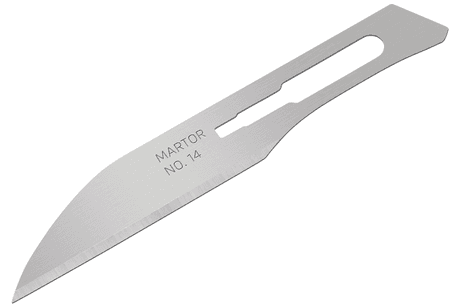 Скальпельное лезвие Martor № 14 (упак. 10 шт) сталь 14.50