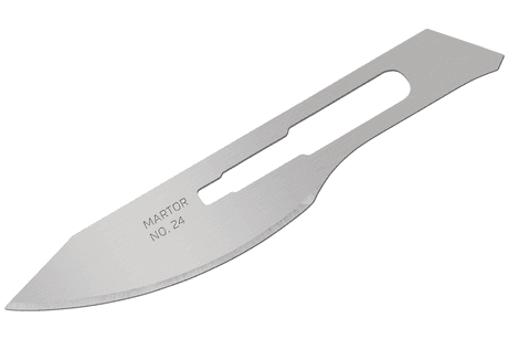 Скальпельное лезвие Martor № 24 (упак. 10 шт) сталь 24.50
