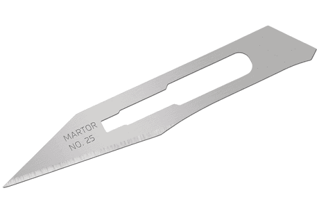 Скальпельное лезвие Martor № 25 (упак. 10 шт) сталь 25.50