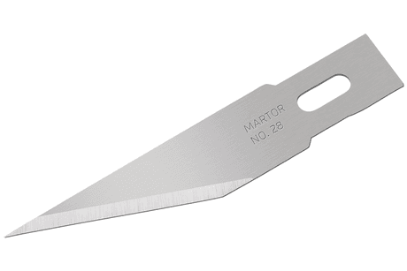 Лезвие для графических работ Martor № 28 (упак. 10 шт) сталь 28.50