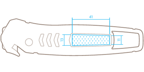 Безопасный нож Martor SECUMAX 350 лезвие SECUMAX № 3550 6 мм 350001.02