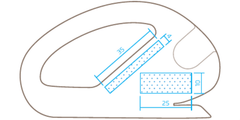 Безопасный нож Martor SECUMAX SNITTY промышленное лезвие № 37020 1,9 мм 43037.02