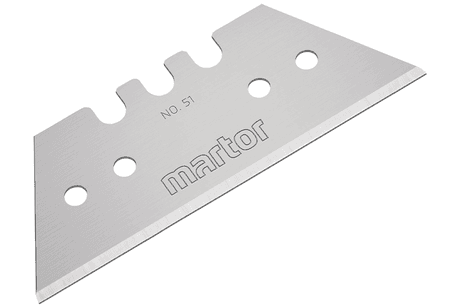 Трапециевидное лезвие Martor № 51 (упак.10 шт) сталь 51.70