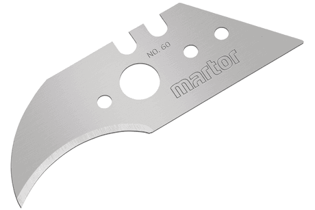 Крючкообразное лезвие Martor № 60 (упак. 10 шт) сталь 60.70