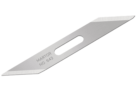 Малое специальное лезвие Martor № 643 (упак. 10 шт) сталь 643.50
