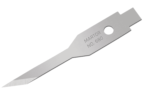 Лезвие для графических работ Martor № 680 (упак. 10 шт) сталь 680.50