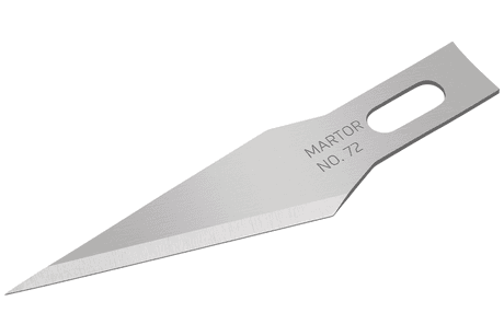 Лезвие для графических работ Martor № 72 (упак. 10 шт) сталь 72.50